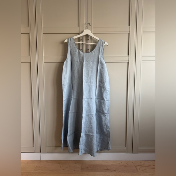 Eileen Fisher Light Blue Maxi Dress - Picture 2 of 4
